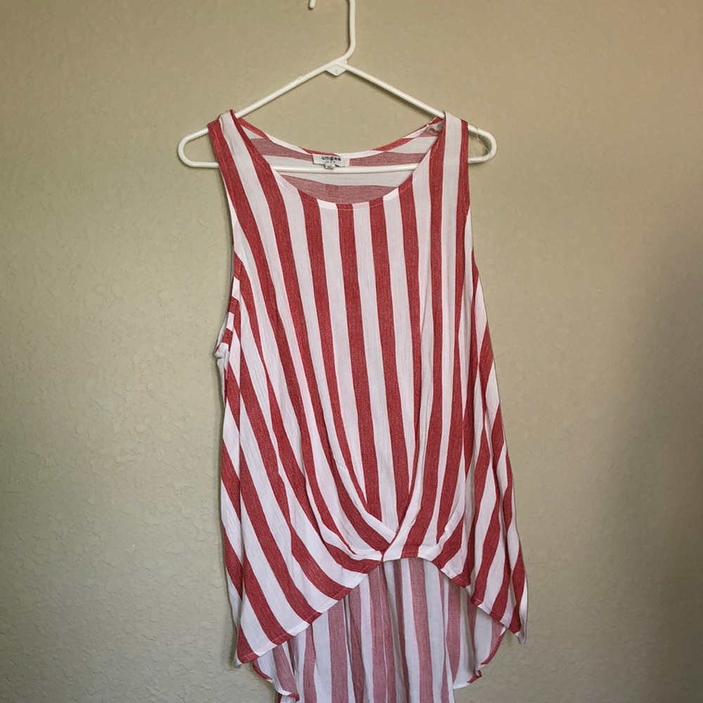 Boutique piece sleeveless striped